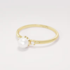 Picture of Gold Pearl and Diamond Ring