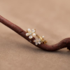 Picture of Pearl Flower Ring with Diamond