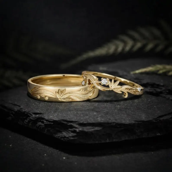 Picture of Blossom Inspired Moissanite Wedding Ring