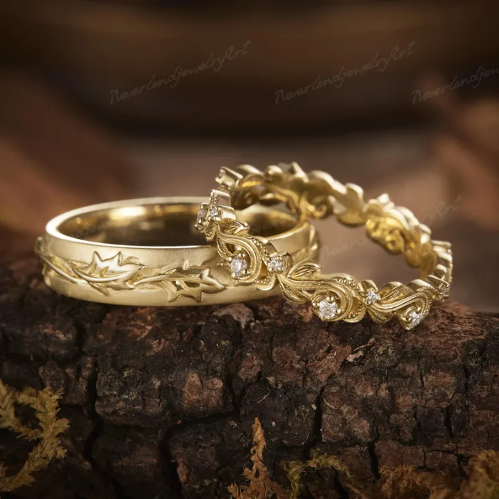 Picture of Blossom Inspired Moissanite Wedding Ring