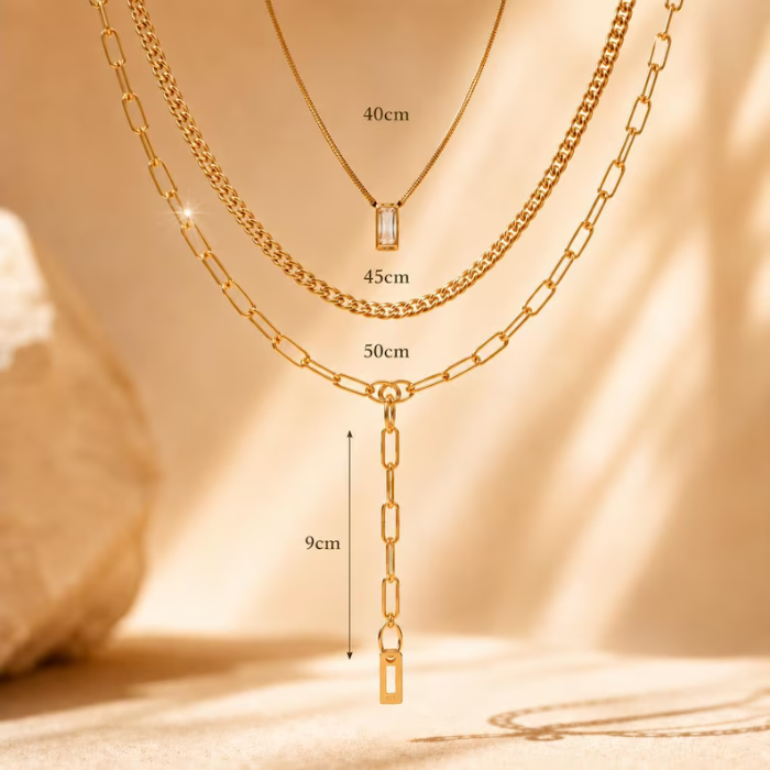 Picture of Gold Layered Y Necklace