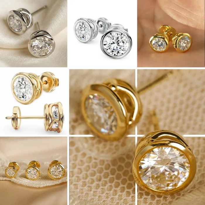 Picture of 2CT Moissanite Stud Earrings