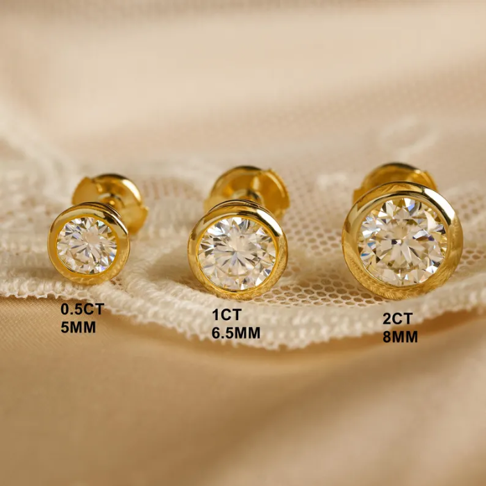 Picture of 2CT Moissanite Stud Earrings