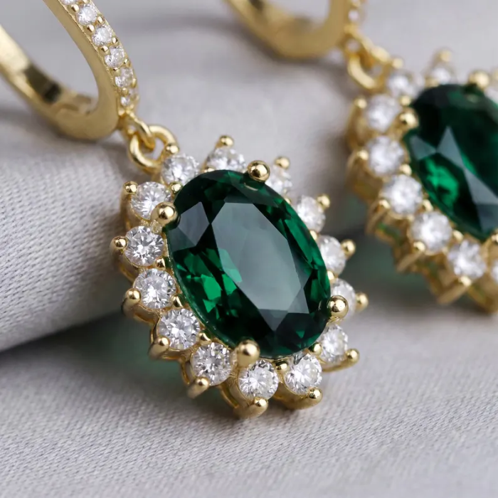 Picture of Emerald Drop Earrings