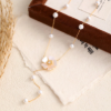 Picture of Pearl Flower Lariat Necklace