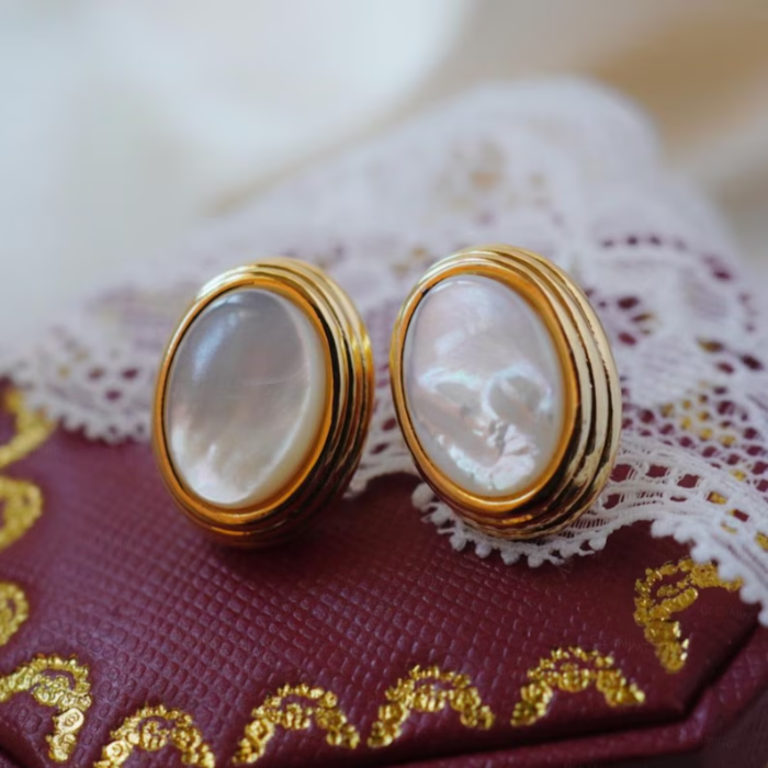 Picture of Vintage-Inspired Mother of Pearl Earrings