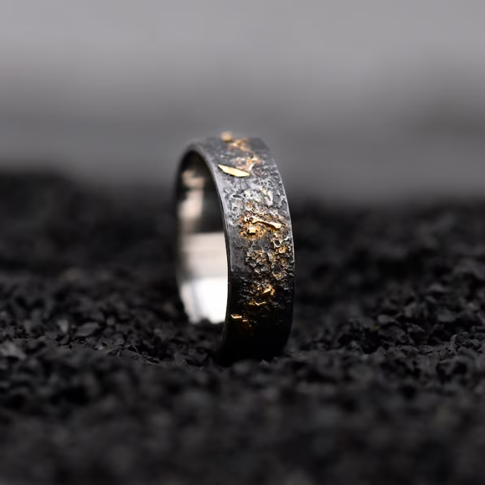 Picture of Metal Oxidized Ring For Man
