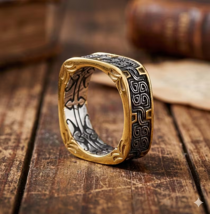 Picture of Nordic Viking Square Ring