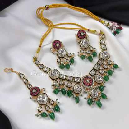 Picture of Kundan Polki Necklace Set