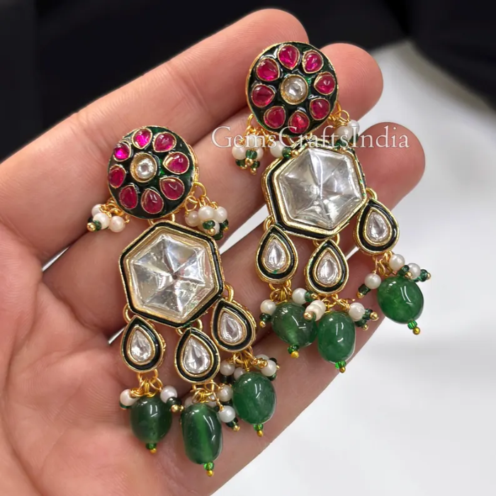 Picture of Kundan Polki Necklace Set