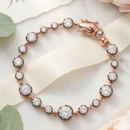 Picture of Georgian Moissanite Tennis Bracelet