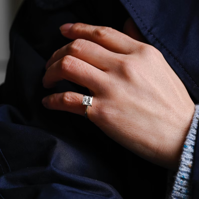 Picture of Princess Cut Solitaire Ring