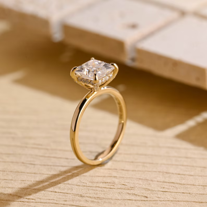 Picture of Princess Cut Solitaire Ring