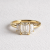 Picture of Emerald Cut Three Stone Ring