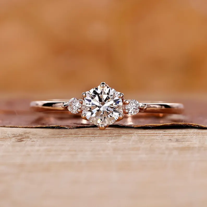 Picture of Round Three Stone Diamond Ring