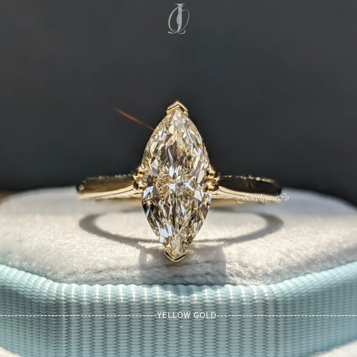 Picture of Hidden Halo Solitaire Ring
