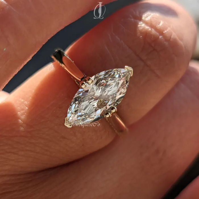 Picture of Hidden Halo Solitaire Ring