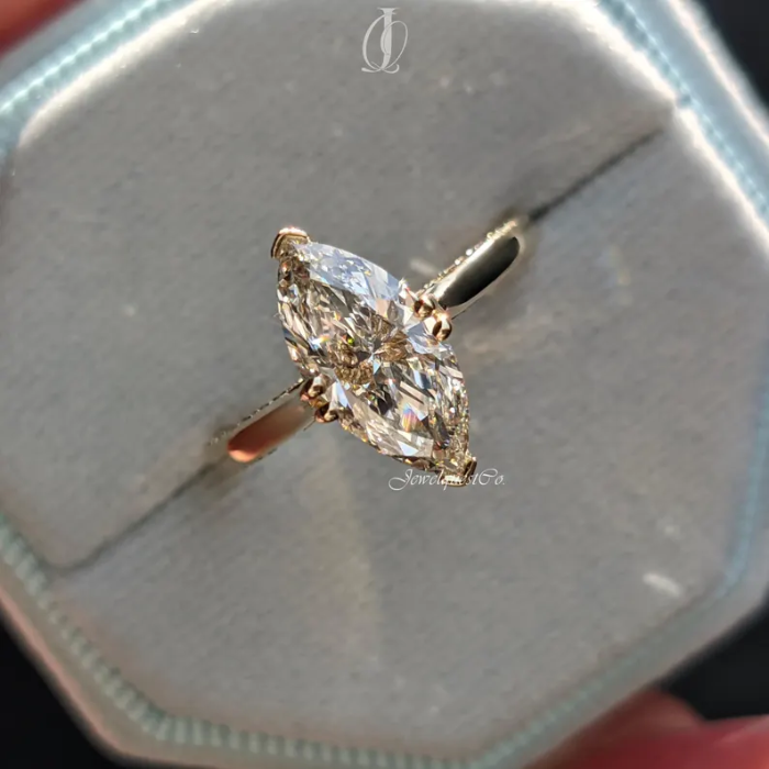 Picture of Hidden Halo Solitaire Ring