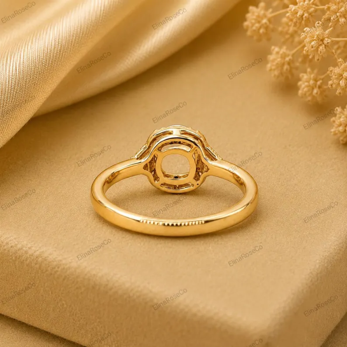 Picture of Cushion Cut Semi Mount Ring