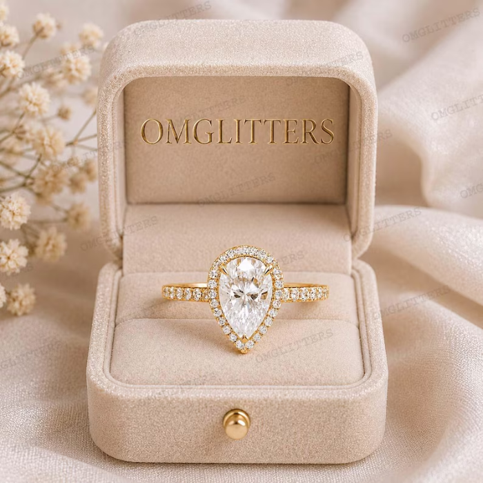 Picture of Pear Shape Halo Ring