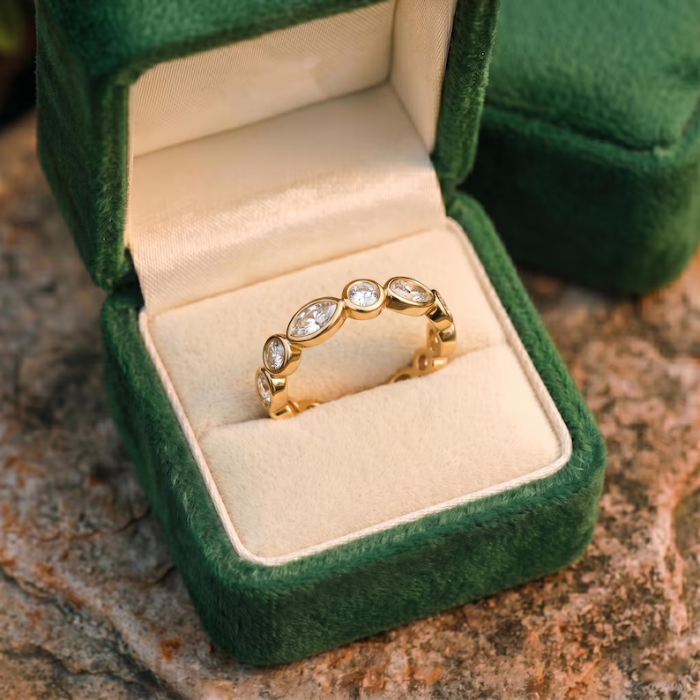 Picture of Full Bezel Diamond Ring