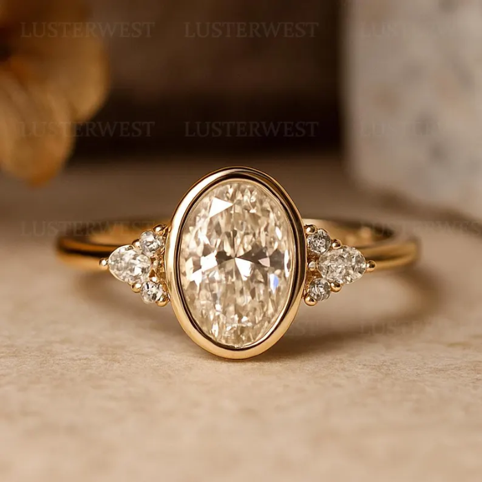 Picture of Modern Bezel Solitaire Ring