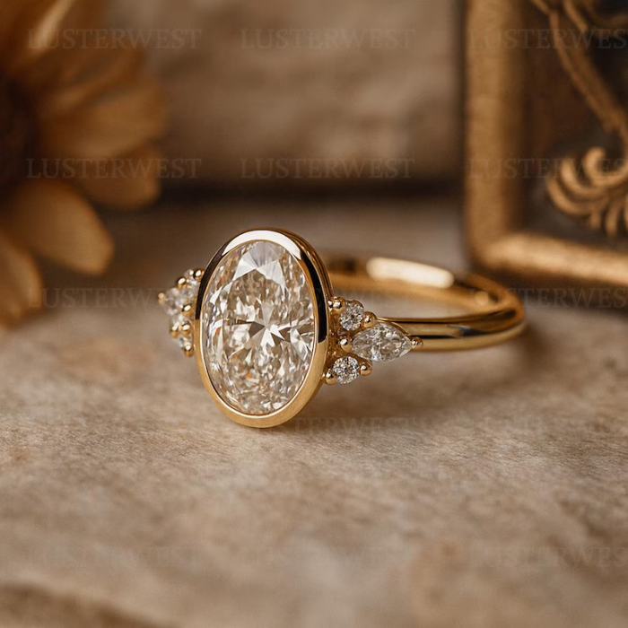 Picture of Modern Bezel Solitaire Ring